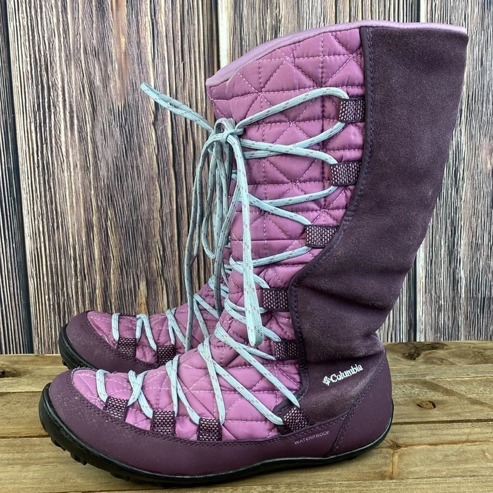 Columbia Youth Loveland Omni-Heat Snow Boot: Violet Haze, Oxogen -Size 5